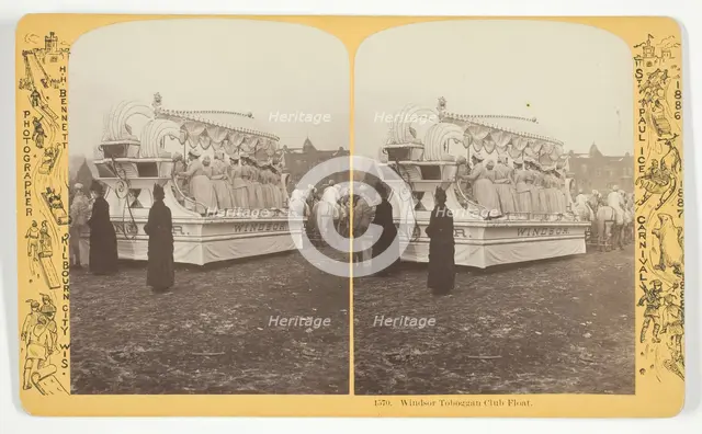 Windsor Toboggan Club Float, 1886/88. Creator: Henry Hamilton Bennett.