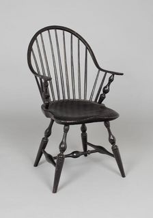 Windsor Armchair, early 19th century. Creator: Job B. Coffin