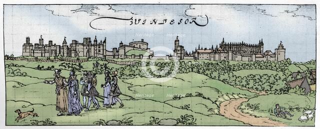 'Windsor Castle', (1902).  Artist: Unknown.