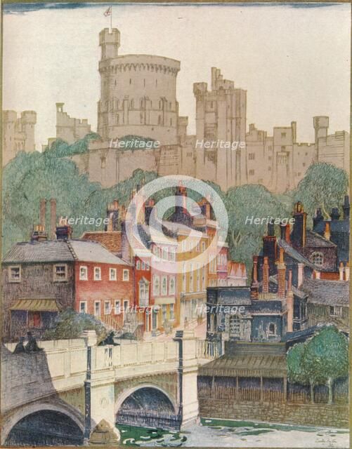 Windsor Castle, 1922. (1924). Artist: Dorothy Hutton