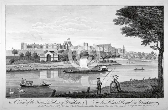 Windsor Castle, Berkshire, 1751. Artist: Nathaniel Parr