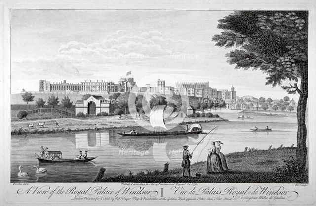 Windsor Castle, Berkshire, 1751. Artist: Nathaniel Parr