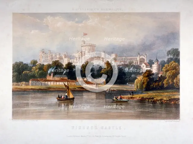 Windsor Castle, Berkshire, 1851. Artist: Thomas Picken