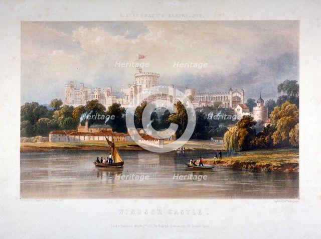 Windsor Castle, Berkshire, 1851. Artist: Thomas Picken