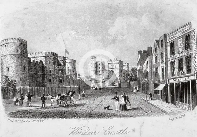 Windsor Castle, Berkshire, 1860. Artist: Anon