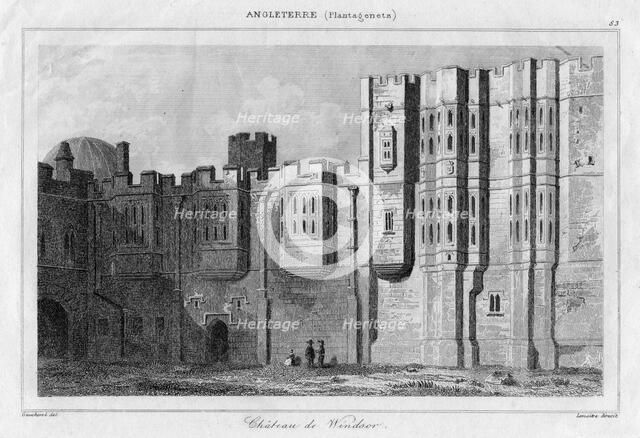 Windsor Castle, Berkshire, 19th century. Artist: Lemaitre