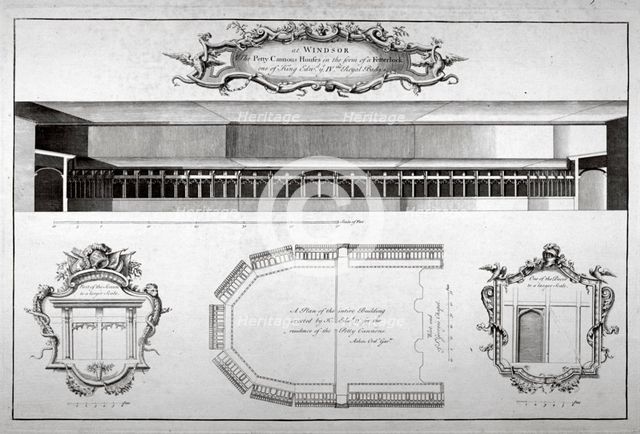 Windsor Castle, Berkshire, c1740. Artist: Anon