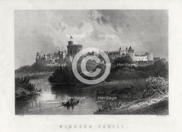 'Windsor Castle', England, 1883. Artist: Edward Paxman Brandard
