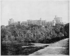 Windsor Castle, England, late 19th century.Artist: John L Stoddard