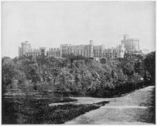 Windsor Castle, England, late 19th century.Artist: John L Stoddard