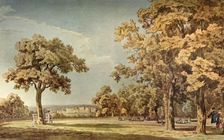 Windsor Castle from the Great Park Near the End of the Long Walk 1740-1798, (1934). Creator: Thomas Sandby