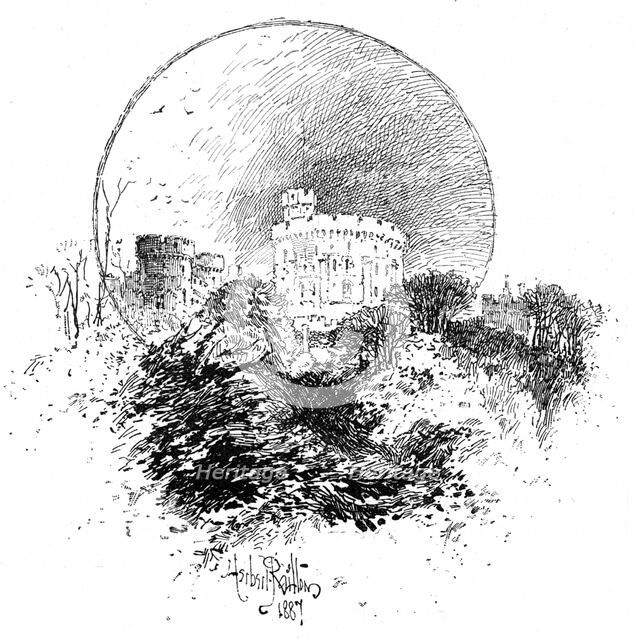 Windsor Castle from the Dean's garden, 1887, (1900). Artist: Unknown