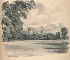 Windsor Castle From the Home Park 1902. Artist: Thomas Robert Way