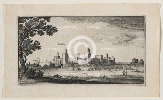 Windsor Castle from the Southeast, 1644. Creator: Wenceslaus Hollar (Bohemian, 1607-1677).
