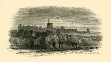 Windsor Castle from the Provost's Lodge at Eton 1911. Creator: Unknown