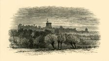 Windsor Castle from the Provost's Lodge at Eton 1911. Creator: Unknown