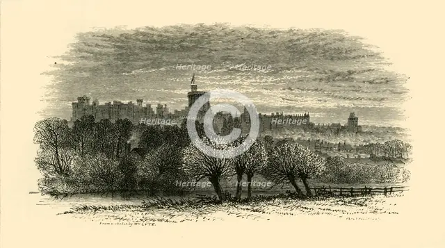'Windsor Castle from the Provost's Lodge at Eton', 1911. Creator: Unknown.