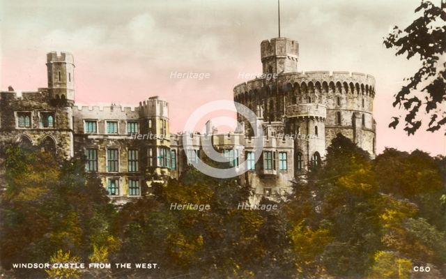 'Windsor Castle from the West', 1935. Creator: Unknown.
