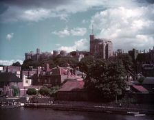 Windsor Castle from the Thames, Berkshire, c1955. Creator: Arthur Charles Kirby Ware