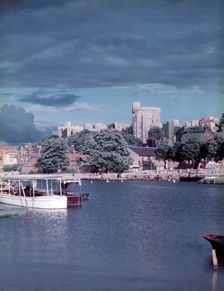 Windsor Castle from the Thames, Berkshire, c1955. Creator: Arthur Charles Kirby Ware