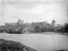 Windsor Castle from Brocas Meadow, Windsor, Berkshire, c1860-c1922. Artist: Henry Taunt