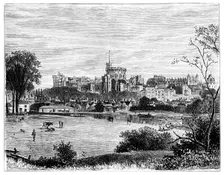 Windsor Castle from Brocas Meadows, c1888