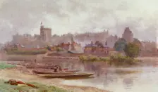 Windsor Castle in the Gloom c1874-1914. Artist: Newton Benett