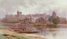 Windsor Castle in the Gloom c1874-1914. Artist: Newton Benett
