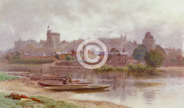 'Windsor Castle in the Gloom', c1874-1914. Artist: Newton Benett
