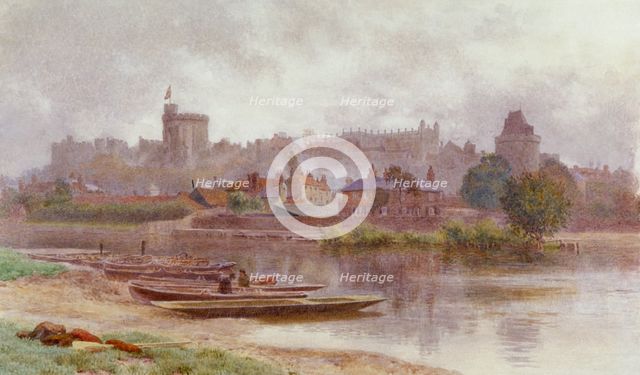 'Windsor Castle in the Gloom', c1874-1914. Artist: Newton Benett