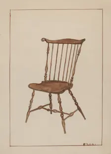 Windsor Chair, 1935/1942. Creator: Florence Neal