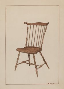 Windsor Chair, 1935/1942. Creator: Florence Neal