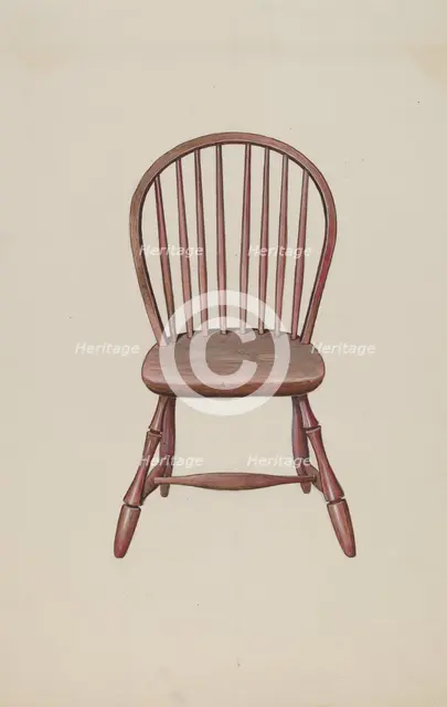 Windsor Chair, 1936. Creator: Dana Bartlett.