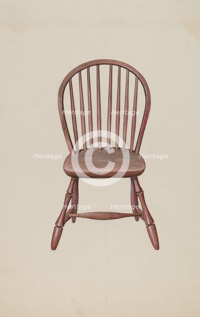 Windsor Chair, 1936. Creator: Dana Bartlett.