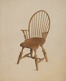 Windsor Chair, 1937. Creator: Ray Holden