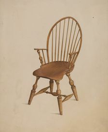 Windsor Chair, 1937. Creator: Ray Holden