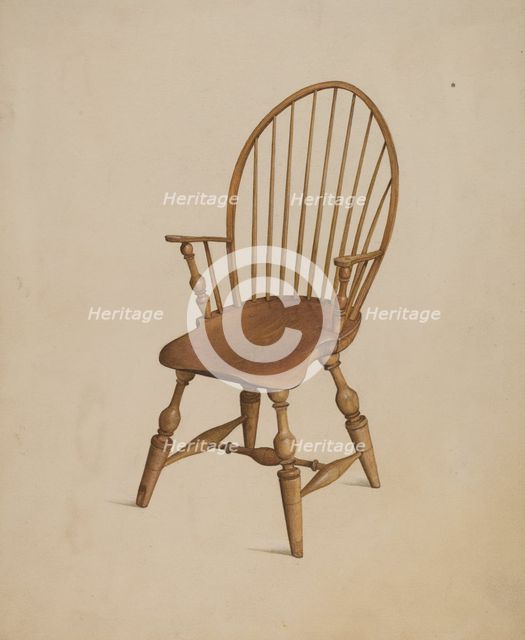 Windsor Chair, 1937. Creator: Ray Holden.