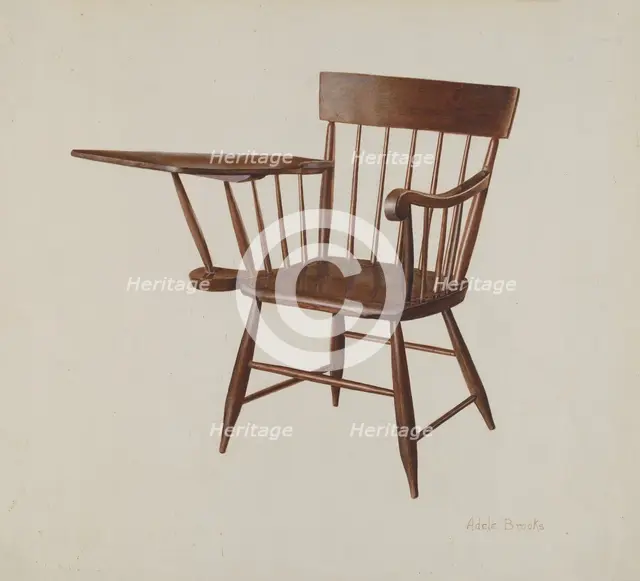 Windsor Chair, c. 1935. Creator: Adele Brooks.