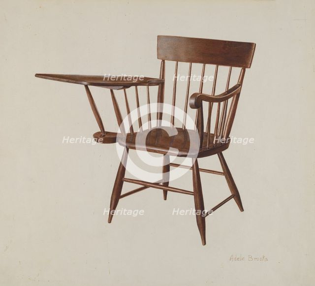 Windsor Chair, c. 1935. Creator: Adele Brooks.