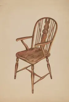 Windsor Chair, c. 1936. Creator: Ella Josephine Sterling