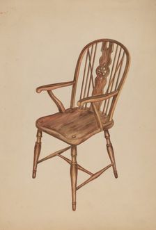 Windsor Chair, c. 1936. Creator: Ella Josephine Sterling