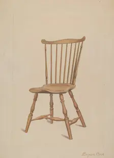 Windsor Chair, c. 1936. Creator: Eugene Croe