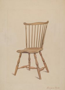 Windsor Chair, c. 1936. Creator: Eugene Croe