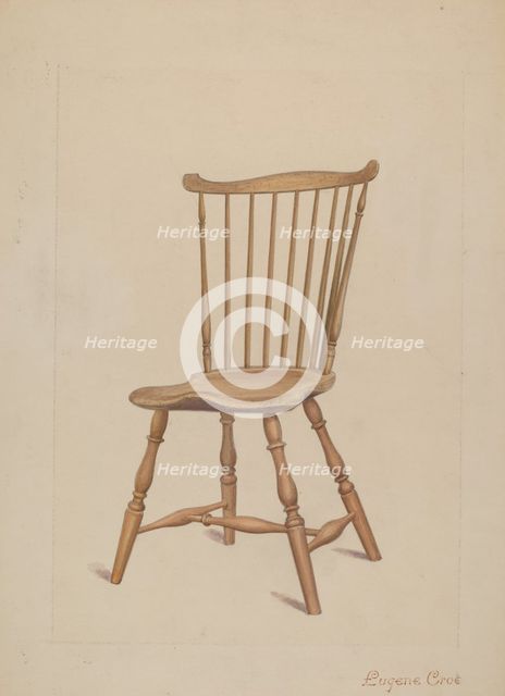 Windsor Chair, c. 1936. Creator: Eugene Croe.