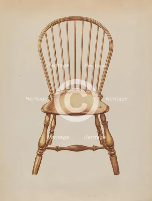 Windsor Chair, c. 1936. Creator: Gerald Bernhardt.