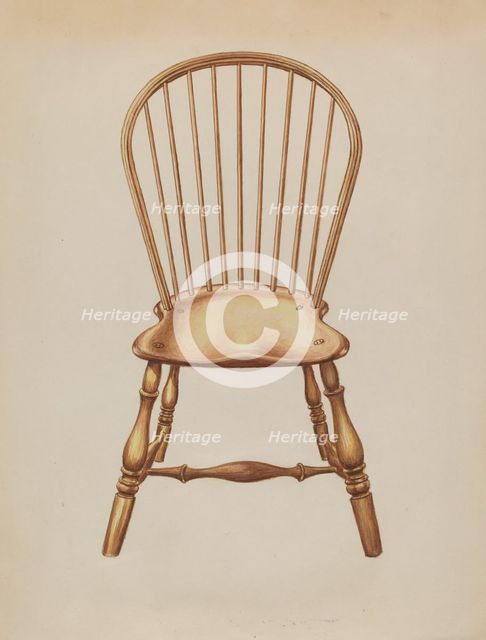 Windsor Chair, c. 1936. Creator: Gerald Bernhardt.