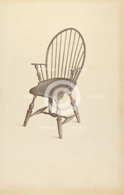 Windsor Chair, c. 1937. Creator: Ray Holden.