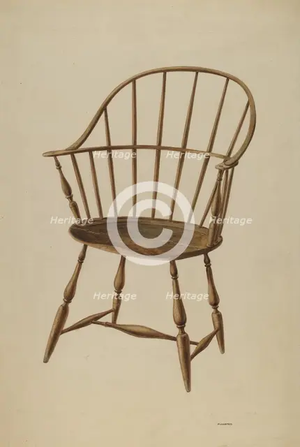 Windsor Chair, c. 1939. Creator: Louis Plogsted.
