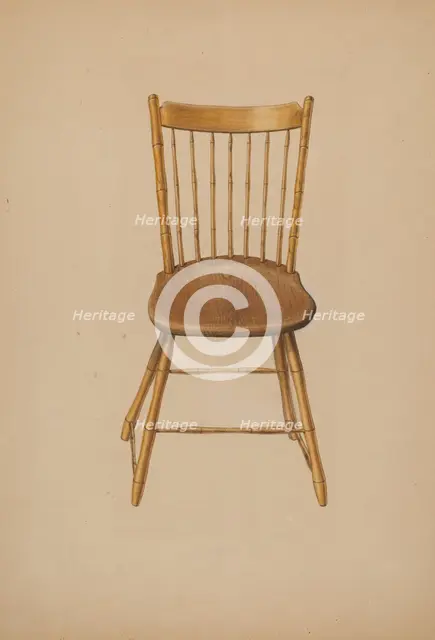 Windsor Chair, c. 1941. Creator: Ralph Russell.