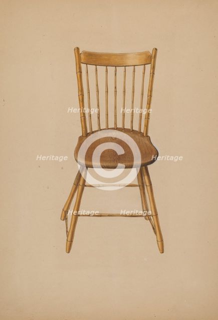 Windsor Chair, c. 1941. Creator: Ralph Russell.